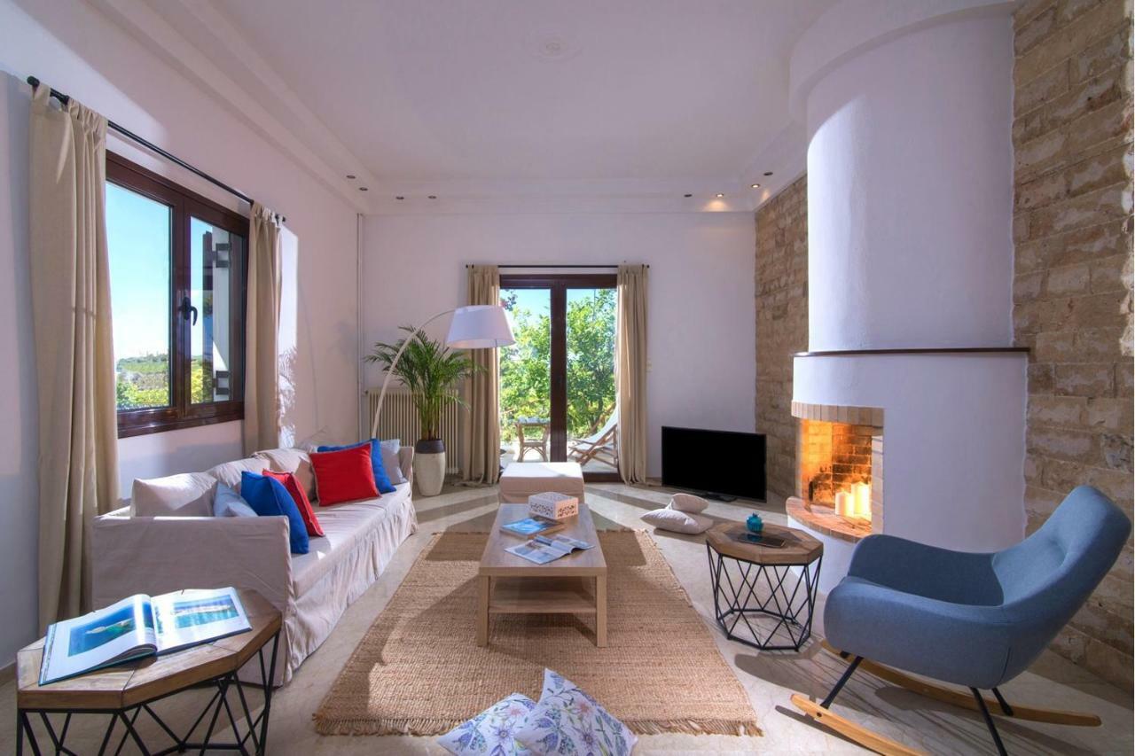 Luxury Villa Rosita W Heated Pool - Nature And Relax Epano Vathia 외부 사진